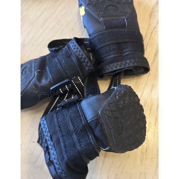 Dog Shoes Large All Weather Hot Surfaces Snow Cold Waterproof Black True Love - Picture 8 of 9